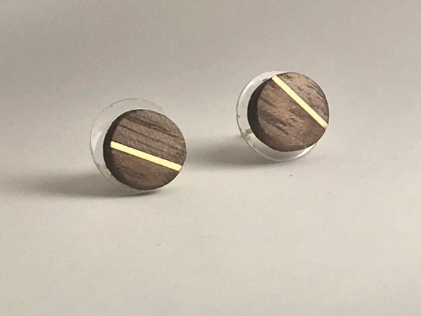 boucles d oreilles,Stud Earrings, Wood Earrings, Stud Earrings, Wood Stud Earrings, Men’s Earrings, Earring for men, Comme un ange