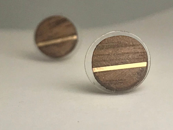 boucles d oreilles,Stud Earrings, Wood Earrings, Stud Earrings, Wood Stud Earrings, Men’s Earrings, Earring for men, Comme un ange