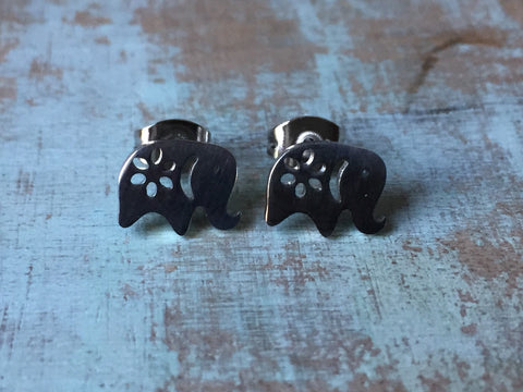 boucles oreille Elephant stainless Comme un ange