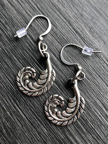 Plume boucles d’oreilles feather Earrings Comme un ange