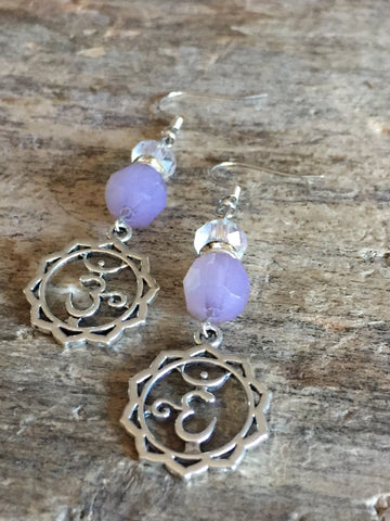 OM Earring boucles d’oreilles zen yoga OM chakras Comme un ange