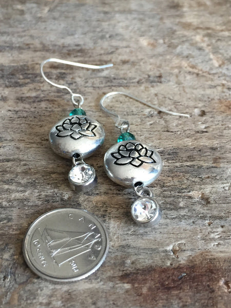 Boucles d’oreilles fleurs de lotus Comme un ange