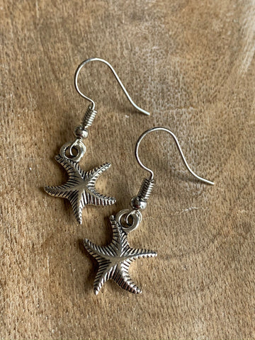 Boucles d’oreilles breloque étoile de mer Comme un ange