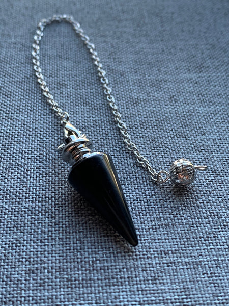 gemstone divination  pendulum witch yes no question pendulum dowsing tool gift for mom spiritual Wiccan jewelry chakras healing zen Comme un ange