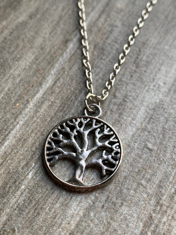 Collier breloque arbre de vie. Chaîne stainless Comme un ange