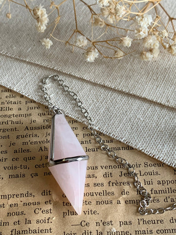 Pendule quartz roses pink pendulum quartz Comme un ange