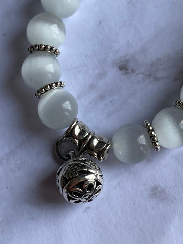 Bracelet quartz blanc Comme un ange