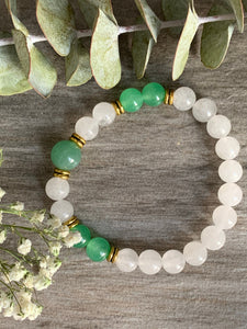 Bracelet vert et blanc Comme un ange