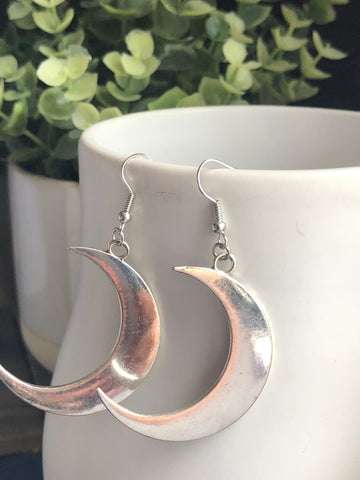 Boucles oreilles grosse lune Comme un ange