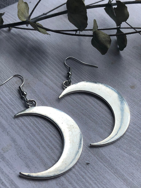 Boucles oreilles grosse lune Comme un ange