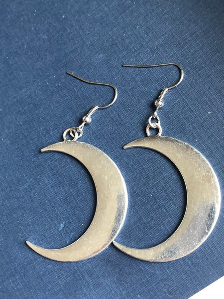 Boucles oreilles grosse lune Comme un ange