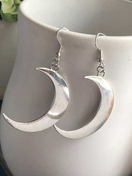 Boucles oreilles grosse lune Comme un ange