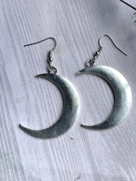 Boucles oreilles grosse lune Comme un ange