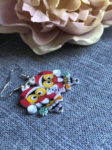 Boucles d’oreilles hibou Comme un ange