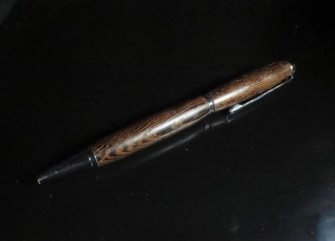 Stylo à billes en bois tourné, Stylo en bois exotique Wenge fait au Québec Stylo sur mesure Comme un ange