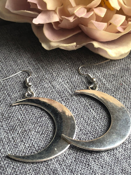 Boucles oreilles grosse lune Comme un ange