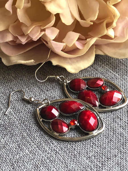 Boucles oreilles rouges Comme un ange