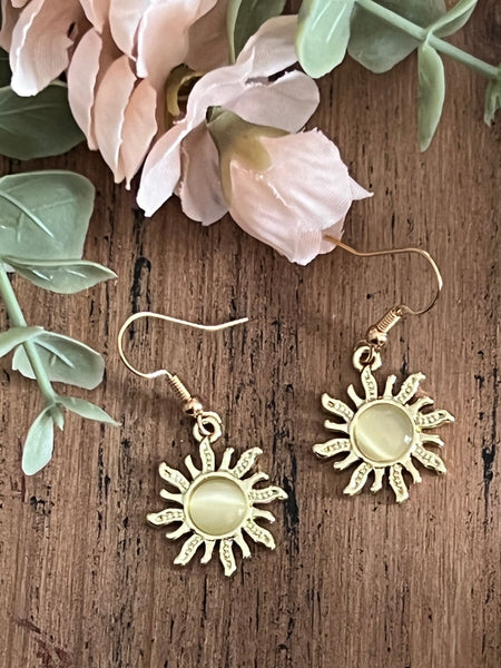 Boucles oreilles rayons de soleil Comme un ange