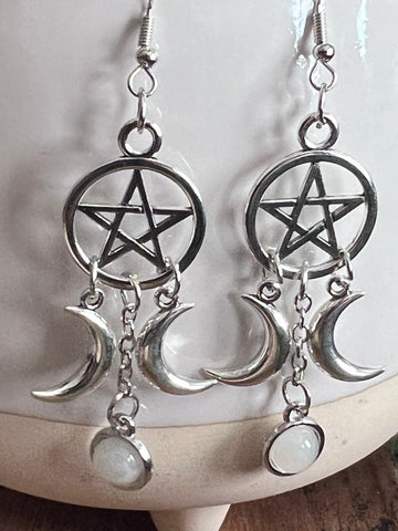 Bijoux wicca petite lune Comme un ange