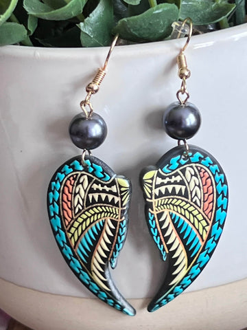 Bijoux boucles oreilles boho ailes anges Comme un ange