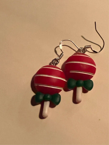 Boucles oreilles friandise gourmandise de noël  bijoux de Noël Comme un ange