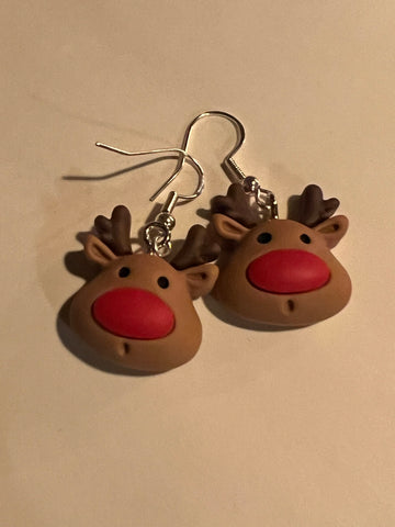 Boucles oreilles rudolph le renne bijoux de Noël Comme un ange