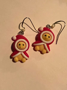 Boucles oreilles lutin de noël  bijoux de Noël Comme un ange